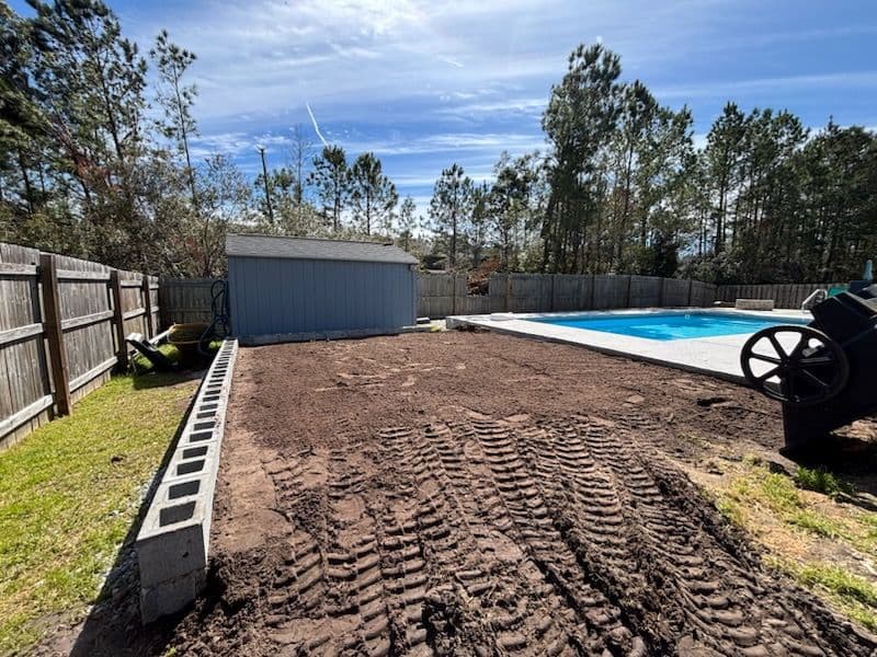 Shed Pad Preparation in Rincon, GA