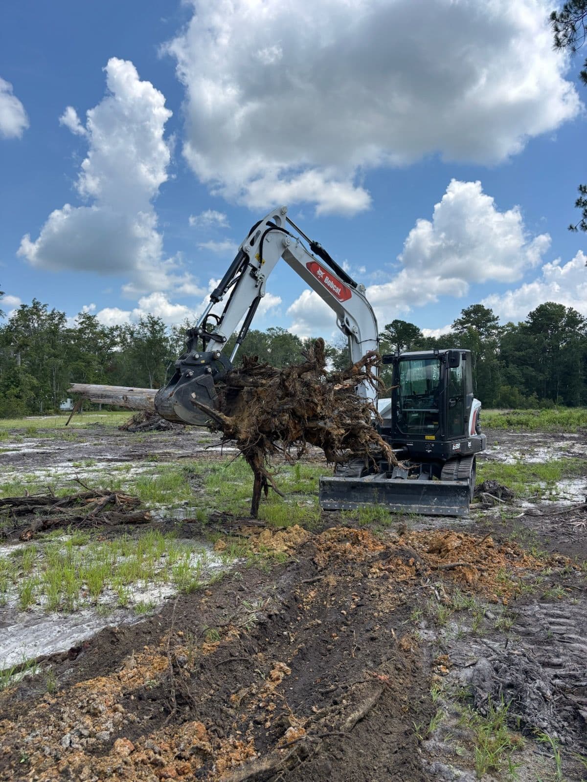 Efficient Land Clearing with Bobcat Excavator image