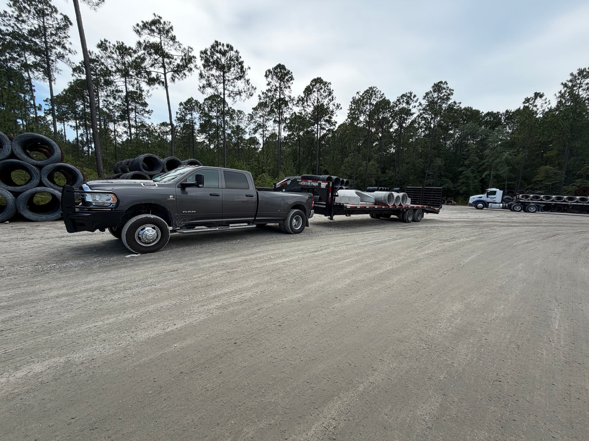 Culvert Pipe Pickup and Driveway Drainage Install Underway image