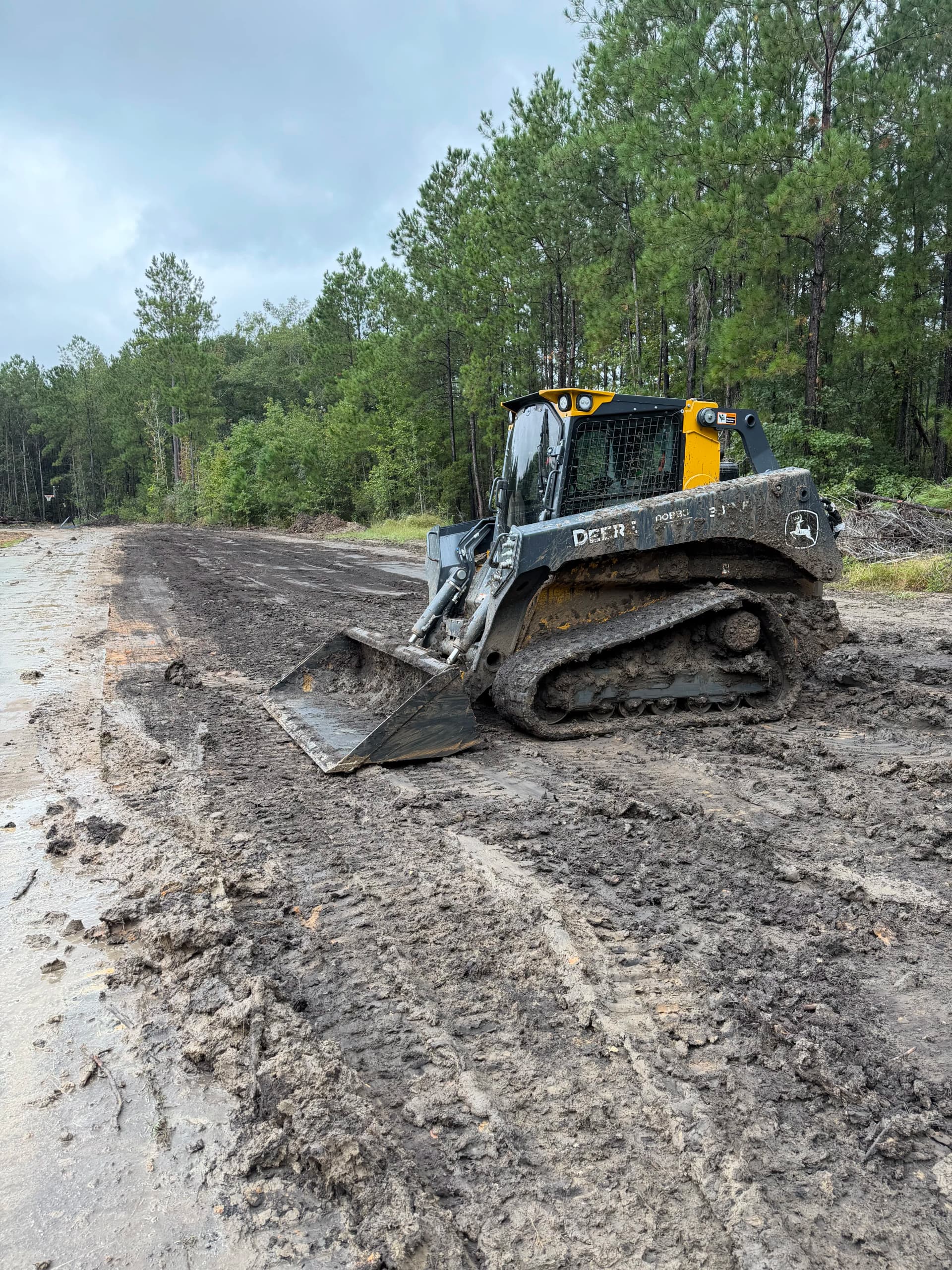 Grading Access Roads in Wet, Muddy Conditions - No Problem image
