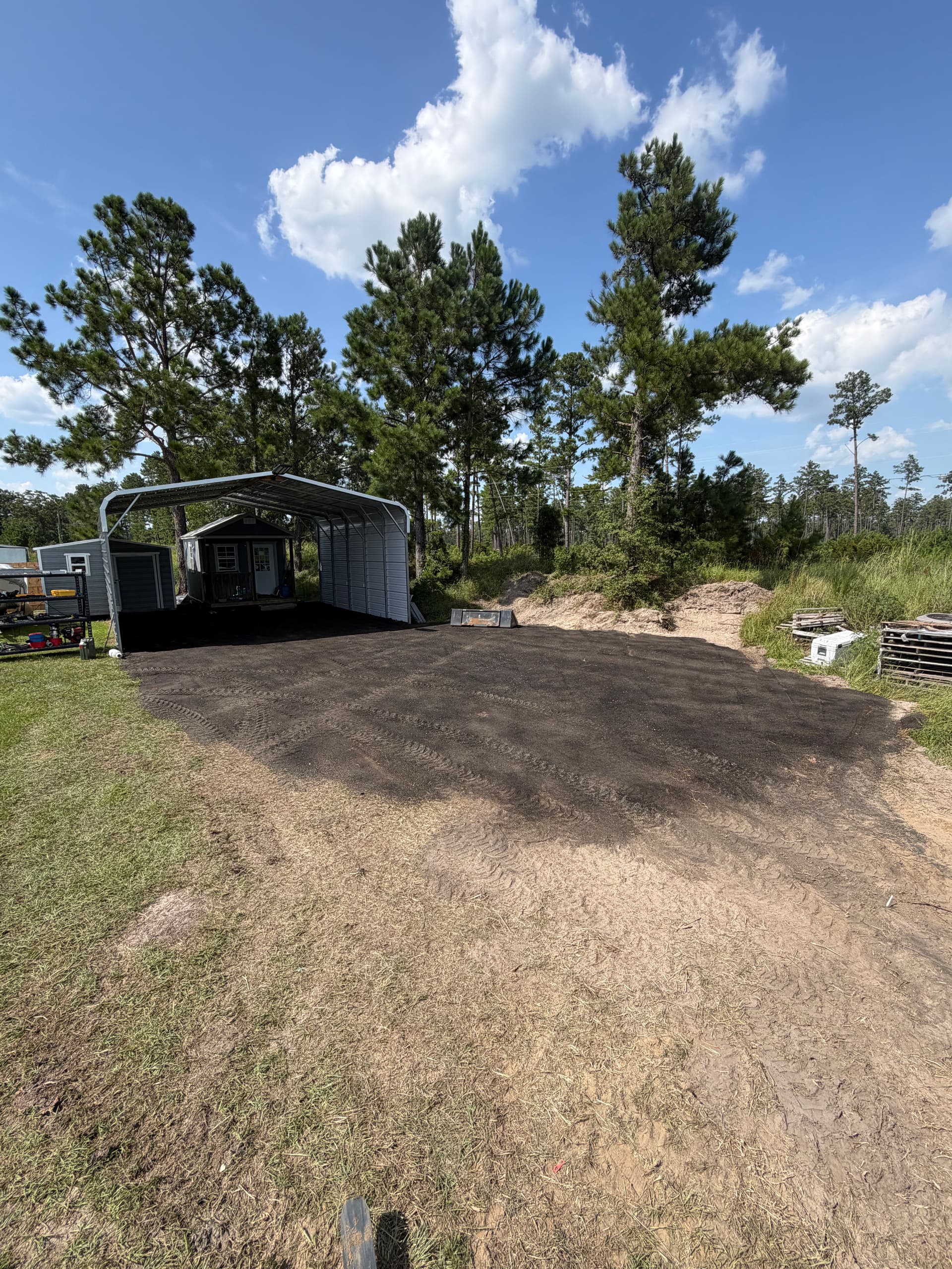 Gallery photos for Asphalt Millings Parking Pad Built for Real Use: Image #1